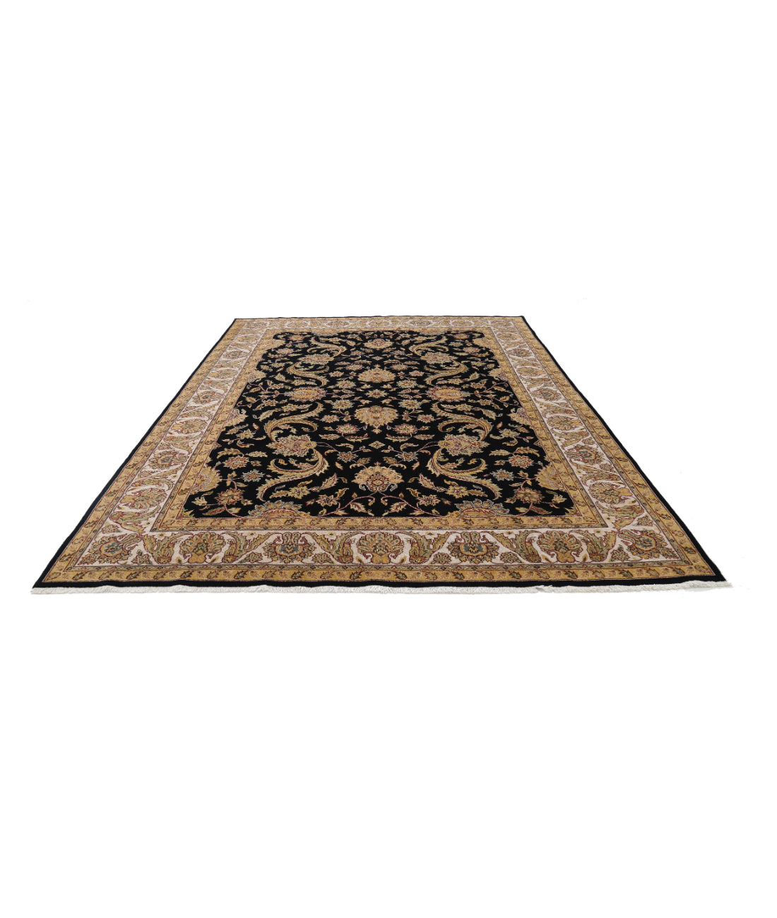 Ziegler 8'10'' X 11'10'' Hand-Knotted Wool Rug 8'10'' x 11'10'' (265 X 355) / Black / N/A