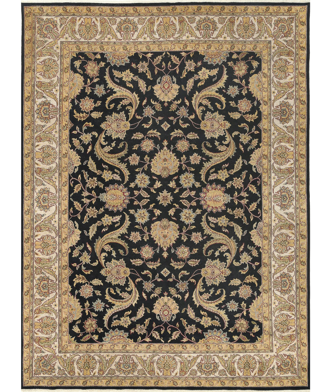 Ziegler 8'10'' X 11'10'' Hand-Knotted Wool Rug 8'10'' x 11'10'' (265 X 355) / Black / N/A