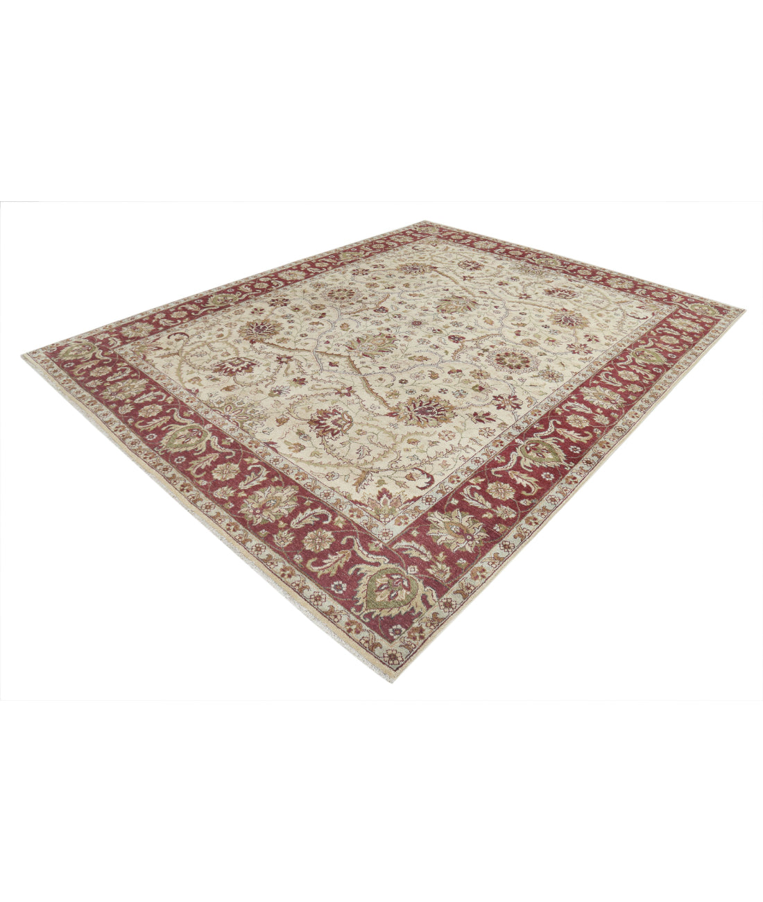 Ziegler 8'1'' X 10'3'' Hand-Knotted Wool Rug 8'1'' x 10'3'' (243 X 308) / Ivory / N/A