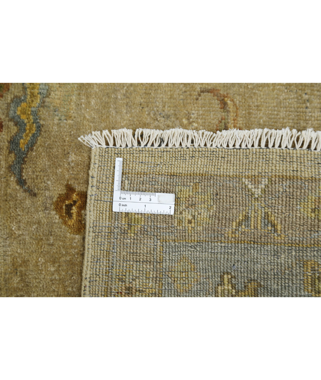 Ziegler 7'8'' X 9'8'' Hand-Knotted Wool Rug 7'8'' x 9'8'' (230 X 290) / Taupe / Blue