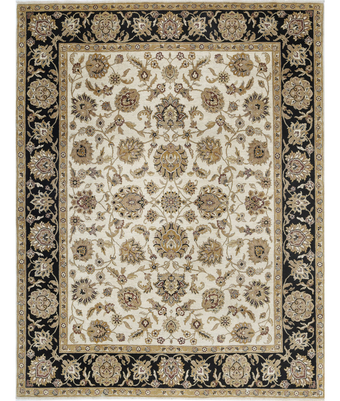 Ziegler 7'11'' X 10'4'' Hand-Knotted Wool Rug 7'11'' x 10'4'' (238 X 310) / Ivory / N/A