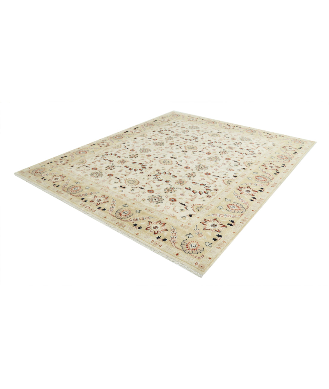 Ziegler 7'11'' X 9'7'' Hand-Knotted Wool Rug 7'11'' x 9'7'' (238 X 288) / Ivory / N/A