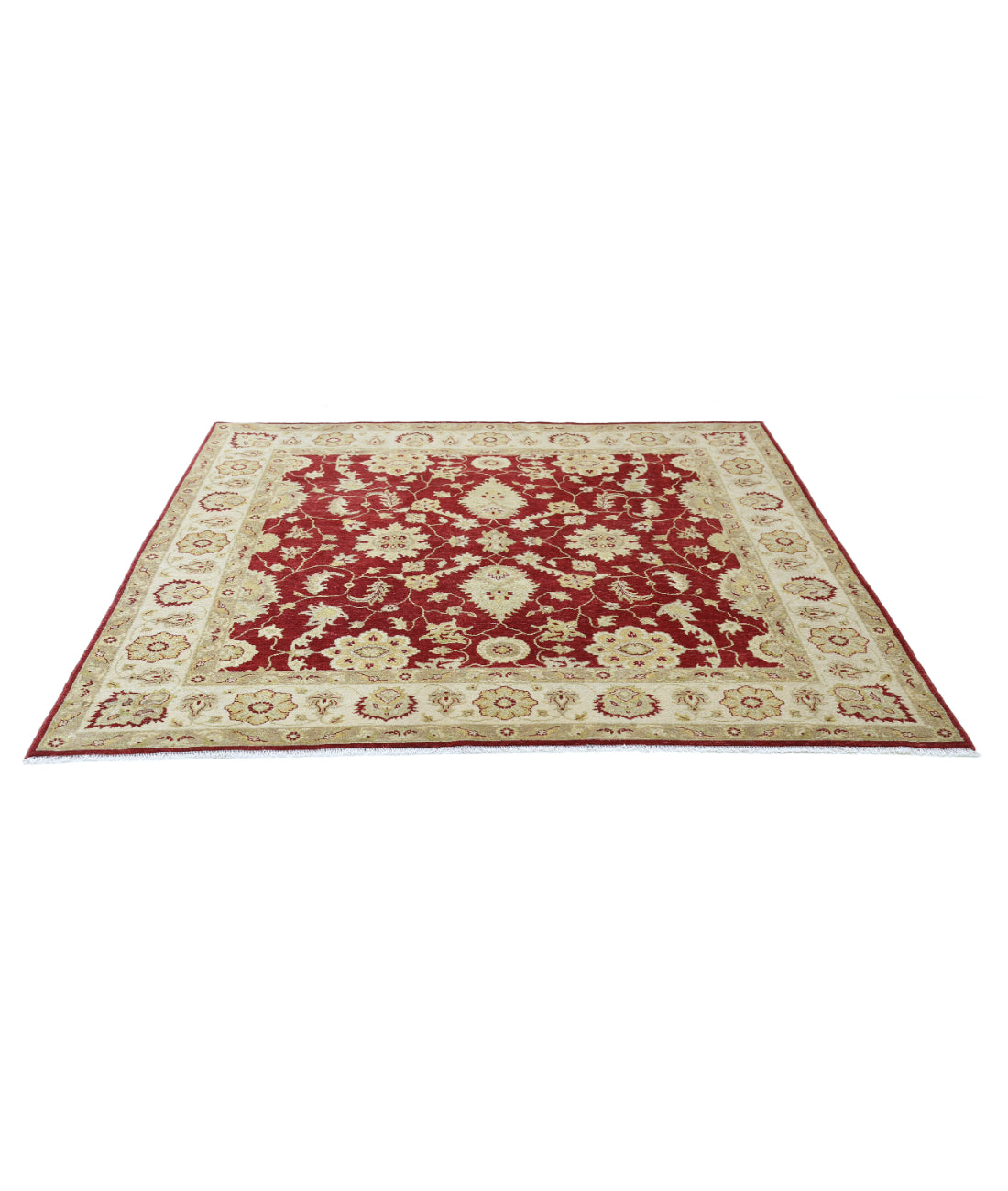 Ziegler 6'5'' X 6'6'' Hand-Knotted Wool Rug 6'5'' x 6'6'' (193 X 195) / Rust / N/A