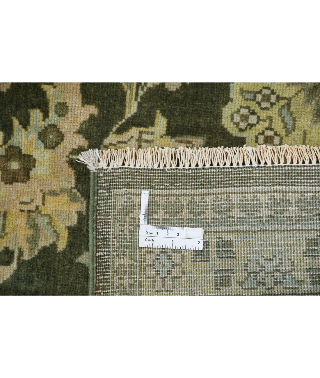 Ziegler 9'0'' X 11'10'' Hand-Knotted Wool Rug 9'0'' x 11'10'' (270 X 355) / Green / Blue