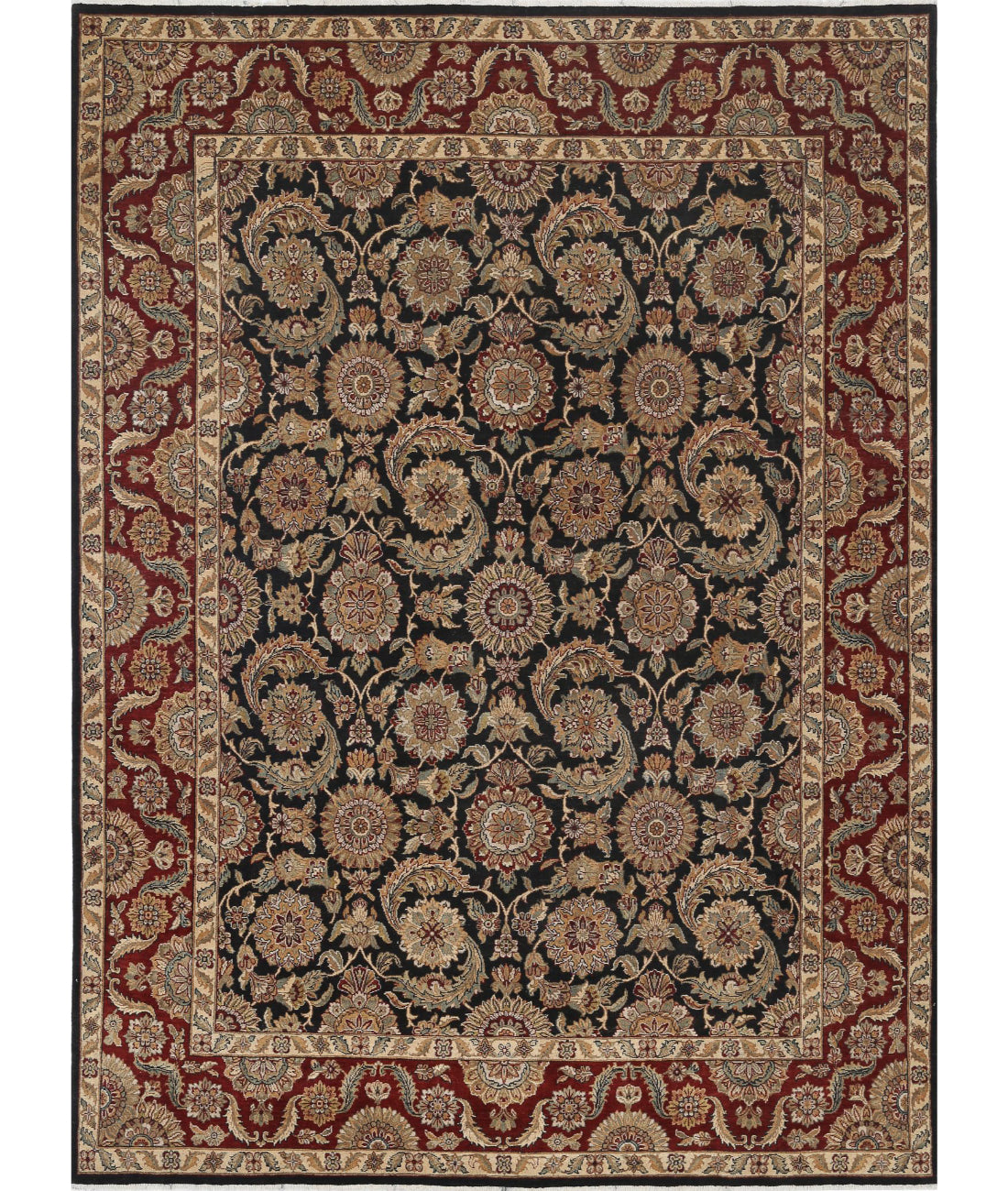 Ziegler 8'8'' X 12'0'' Hand-Knotted Wool Rug 8'8'' x 12'0'' (260 X 360) / Black / N/A