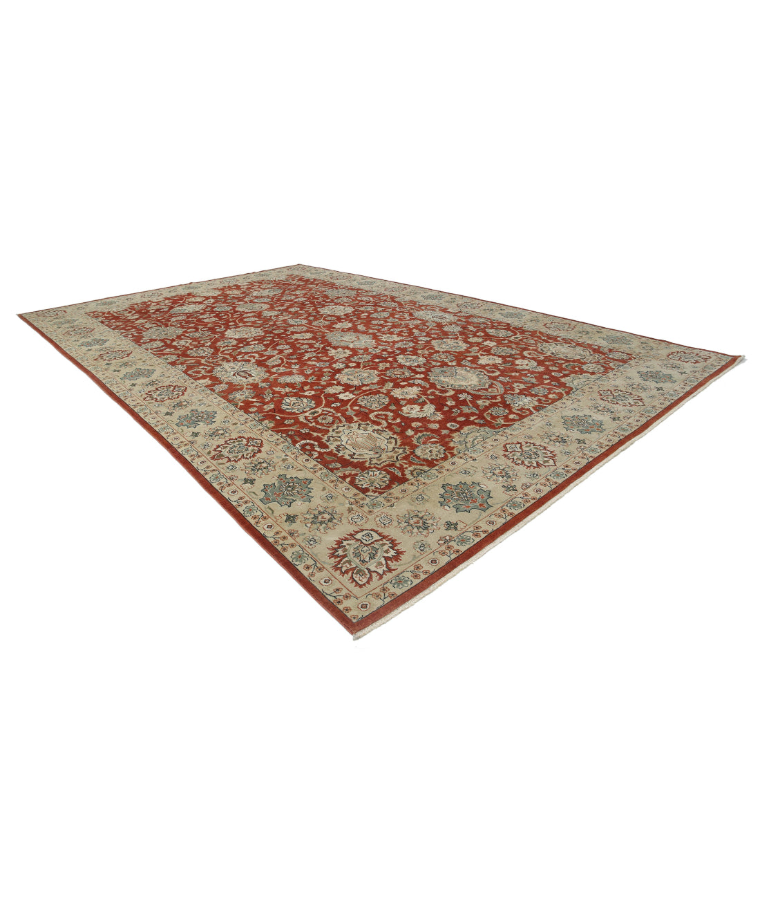 Ziegler 11'9'' X 18'0'' Hand-Knotted Wool Rug 11'9'' x 18'0'' (353 X 540) / Rust / N/A