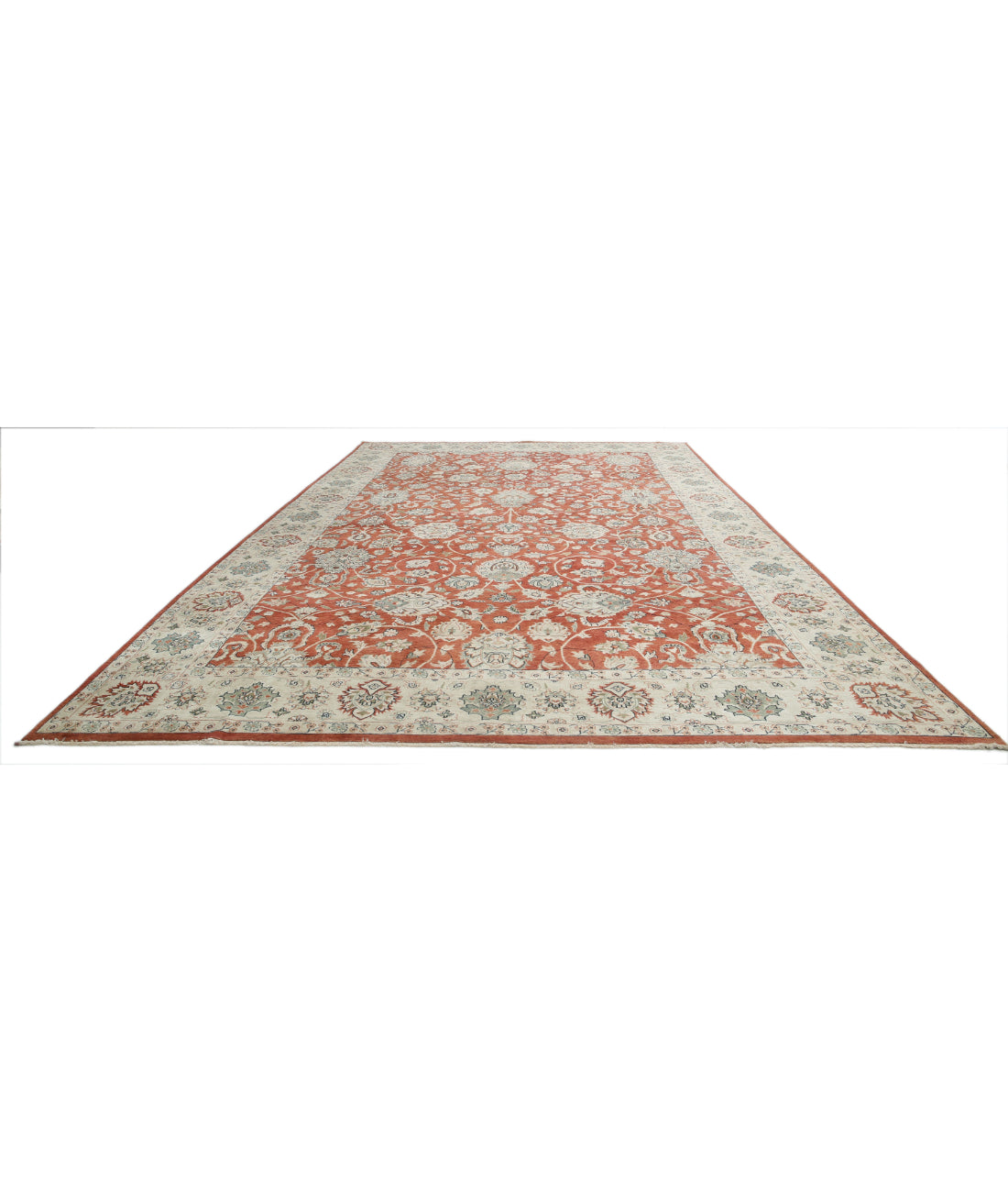 Ziegler 11'9'' X 18'0'' Hand-Knotted Wool Rug 11'9'' x 18'0'' (353 X 540) / Rust / N/A