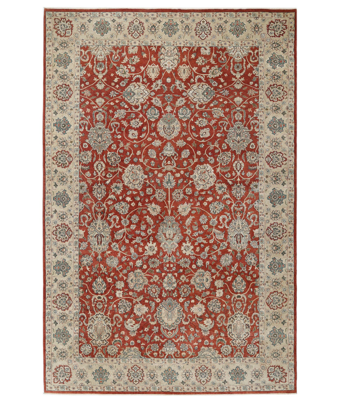 Ziegler 11'9'' X 18'0'' Hand-Knotted Wool Rug 11'9'' x 18'0'' (353 X 540) / Rust / N/A