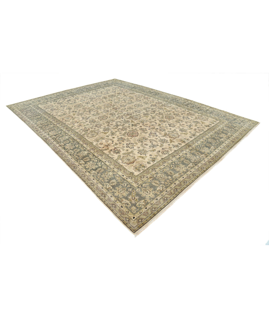 Ziegler 9'0'' X 11'10'' Hand-Knotted Wool Rug 9'0'' x 11'10'' (270 X 355) / Beige / N/A