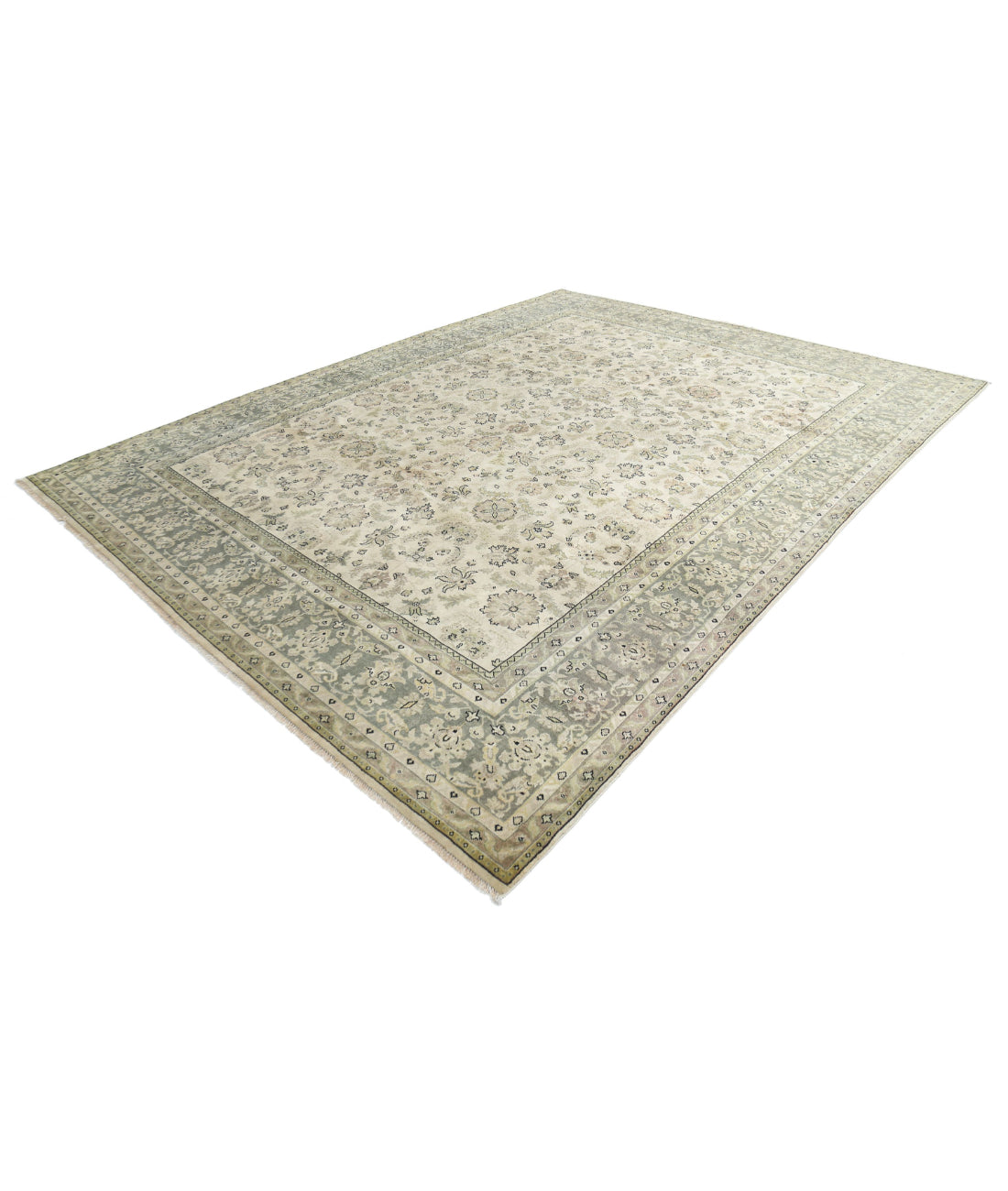 Ziegler 9'0'' X 11'10'' Hand-Knotted Wool Rug 9'0'' x 11'10'' (270 X 355) / Beige / N/A