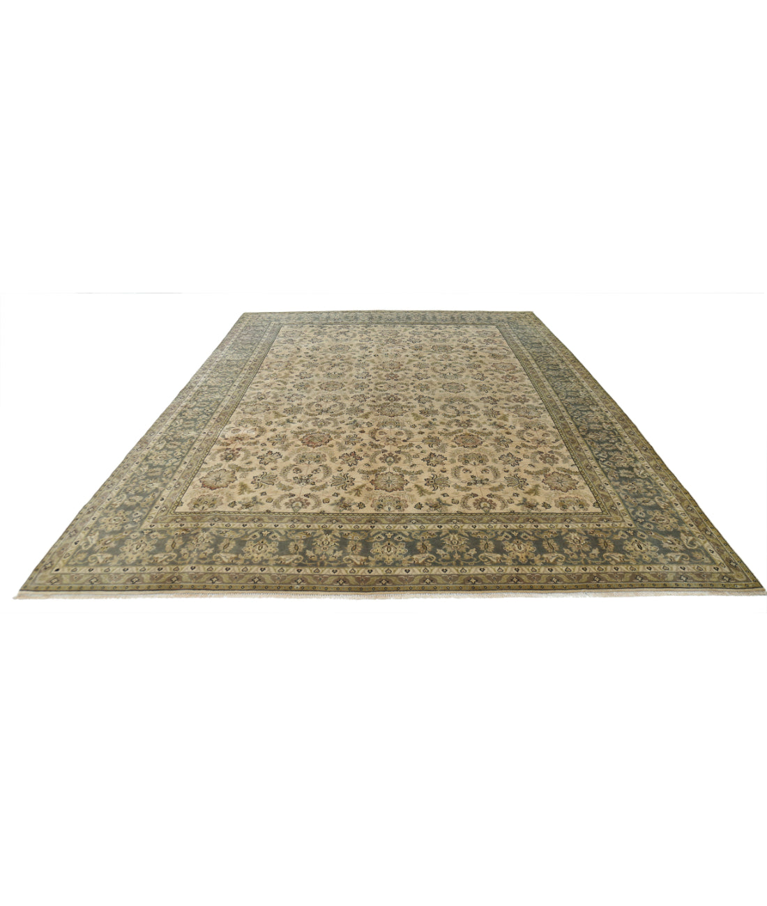 Ziegler 9'0'' X 11'10'' Hand-Knotted Wool Rug 9'0'' x 11'10'' (270 X 355) / Beige / N/A