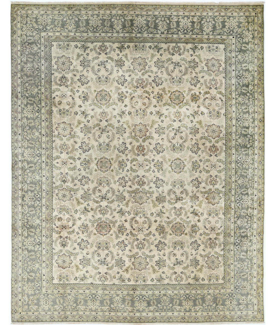 Ziegler 9'0'' X 11'10'' Hand-Knotted Wool Rug 9'0'' x 11'10'' (270 X 355) / Beige / N/A