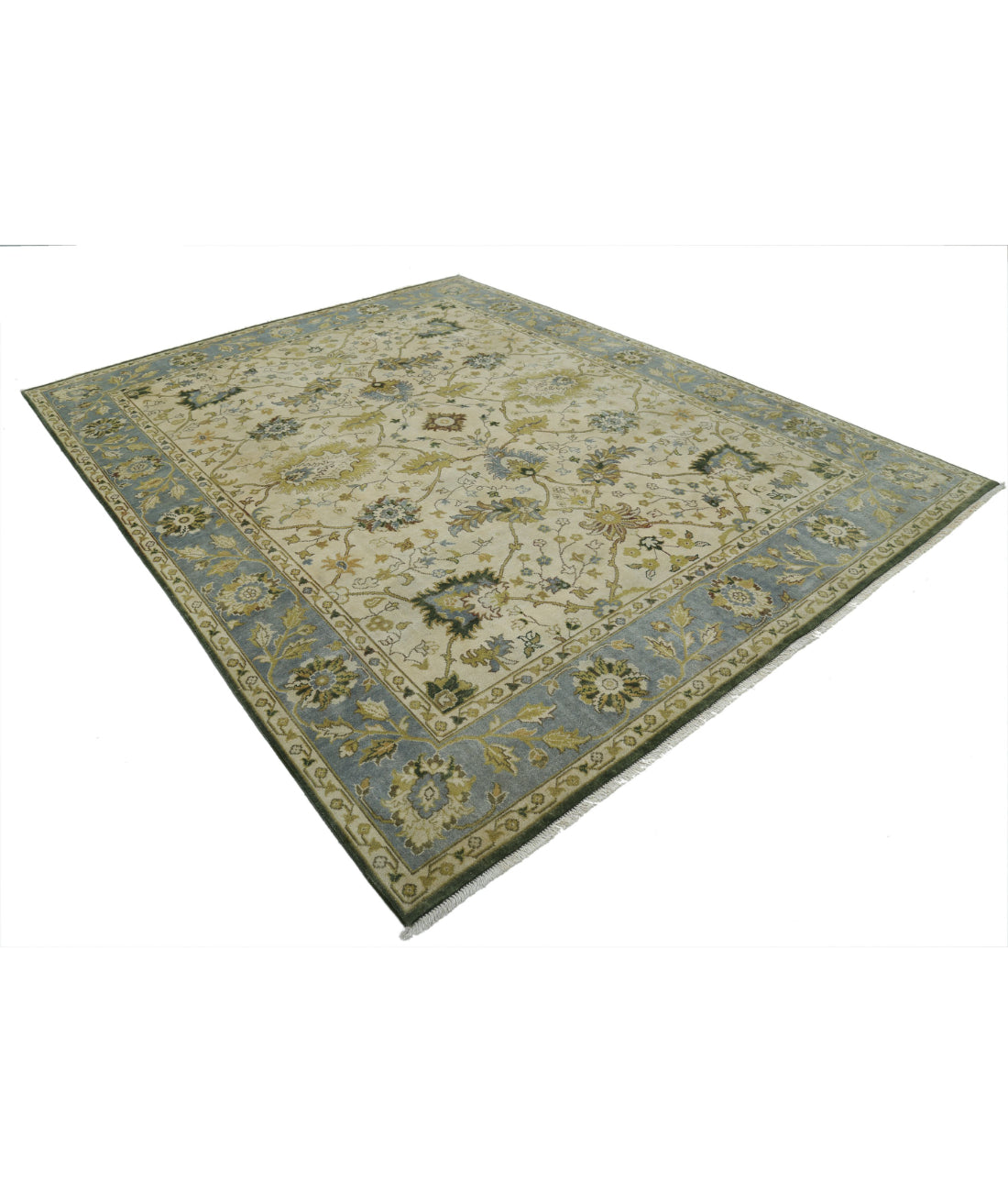 Ziegler 7'8'' X 9'8'' Hand-Knotted Wool Rug 7'8'' x 9'8'' (230 X 290) / Ivory / N/A