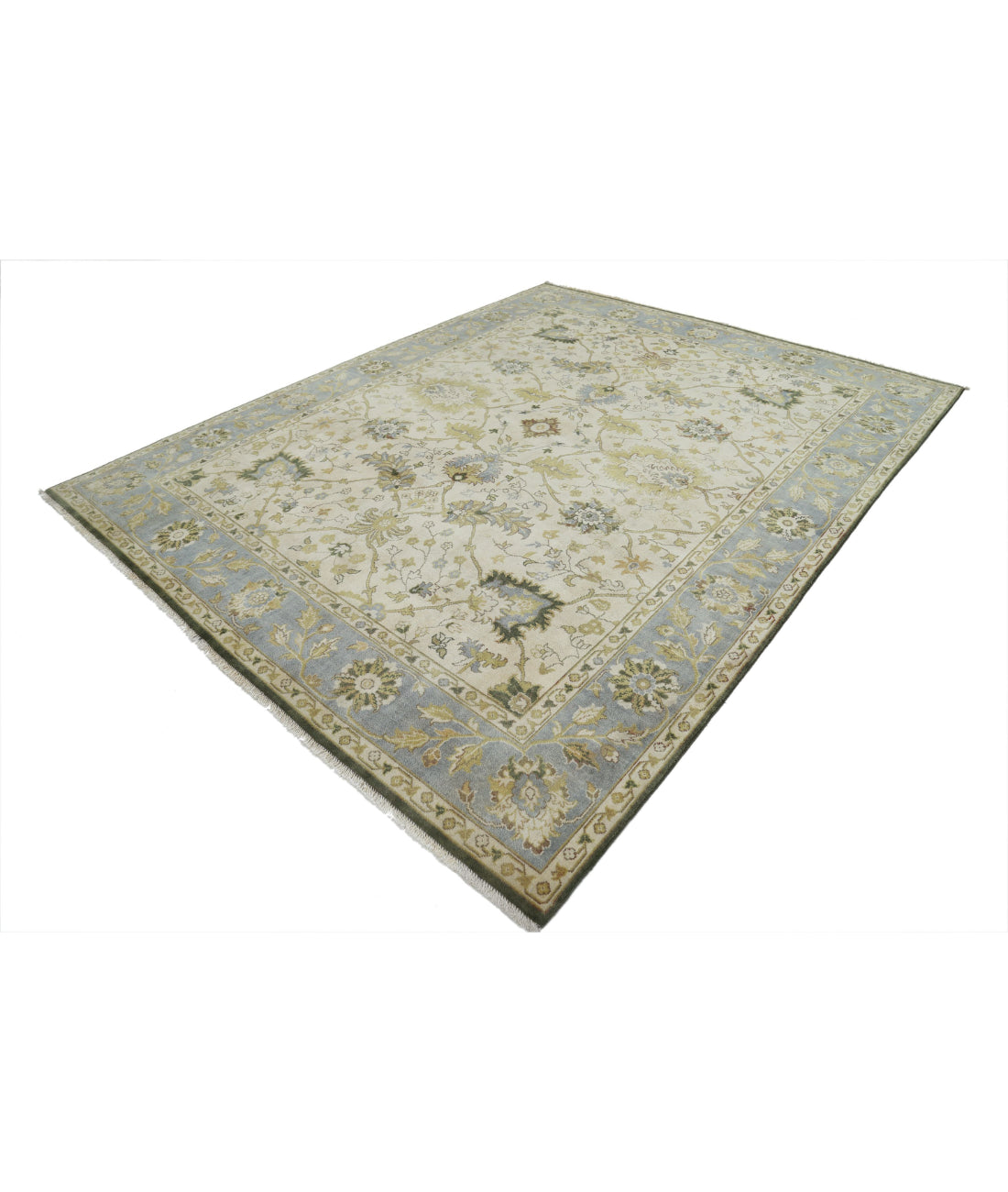 Ziegler 7'8'' X 9'8'' Hand-Knotted Wool Rug 7'8'' x 9'8'' (230 X 290) / Ivory / N/A