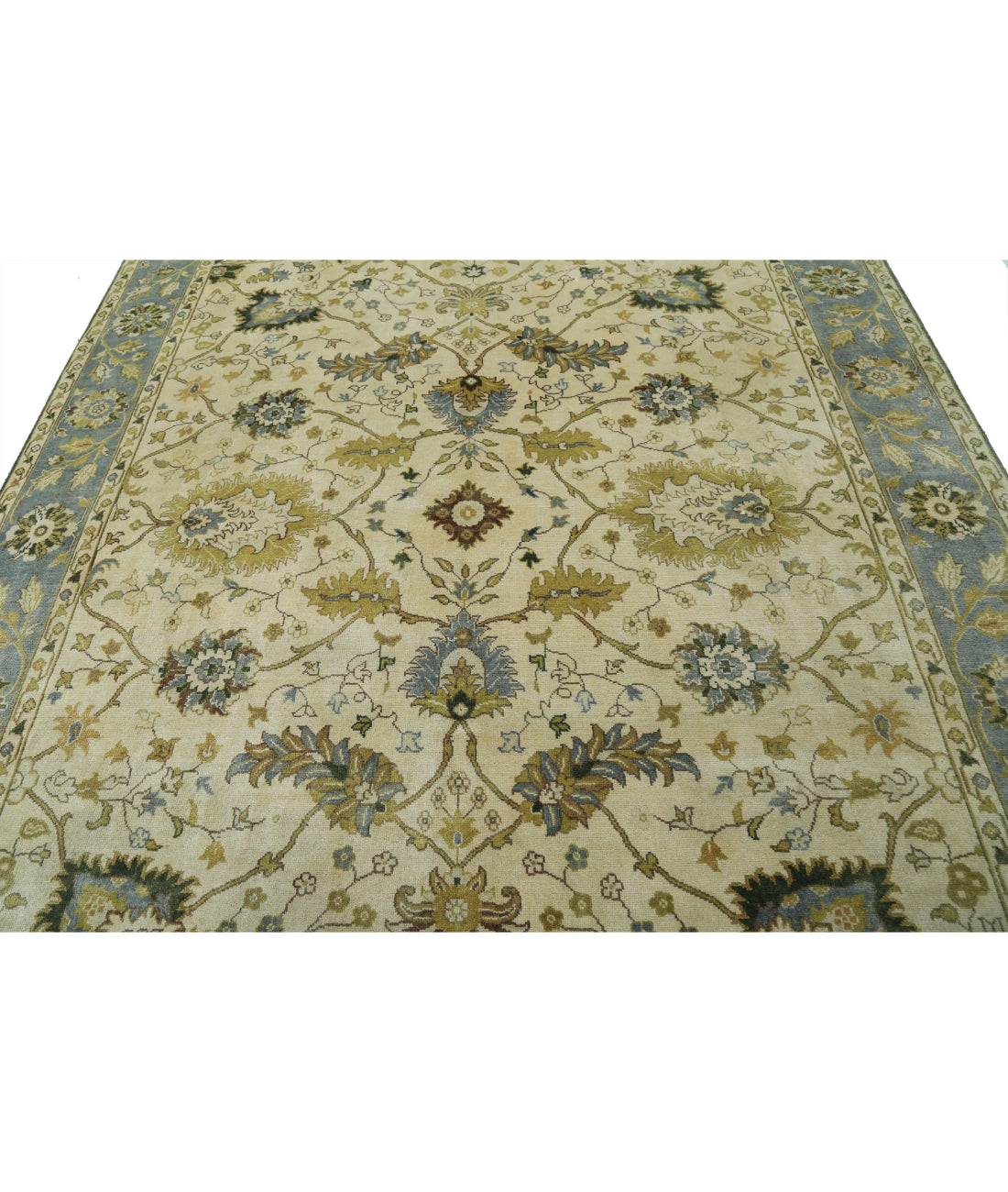 Ziegler 7'8'' X 9'8'' Hand-Knotted Wool Rug 7'8'' x 9'8'' (230 X 290) / Ivory / N/A