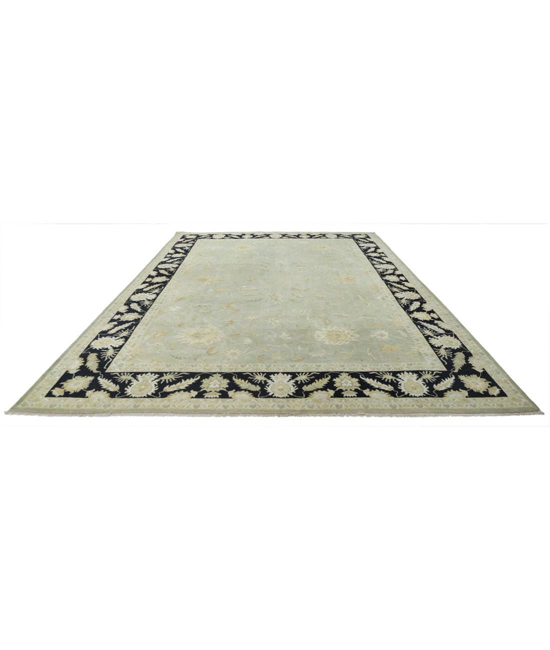 Ziegler 9'10'' X 13'7'' Hand-Knotted Wool Rug 9'10'' x 13'7'' (295 X 408) / Green / N/A