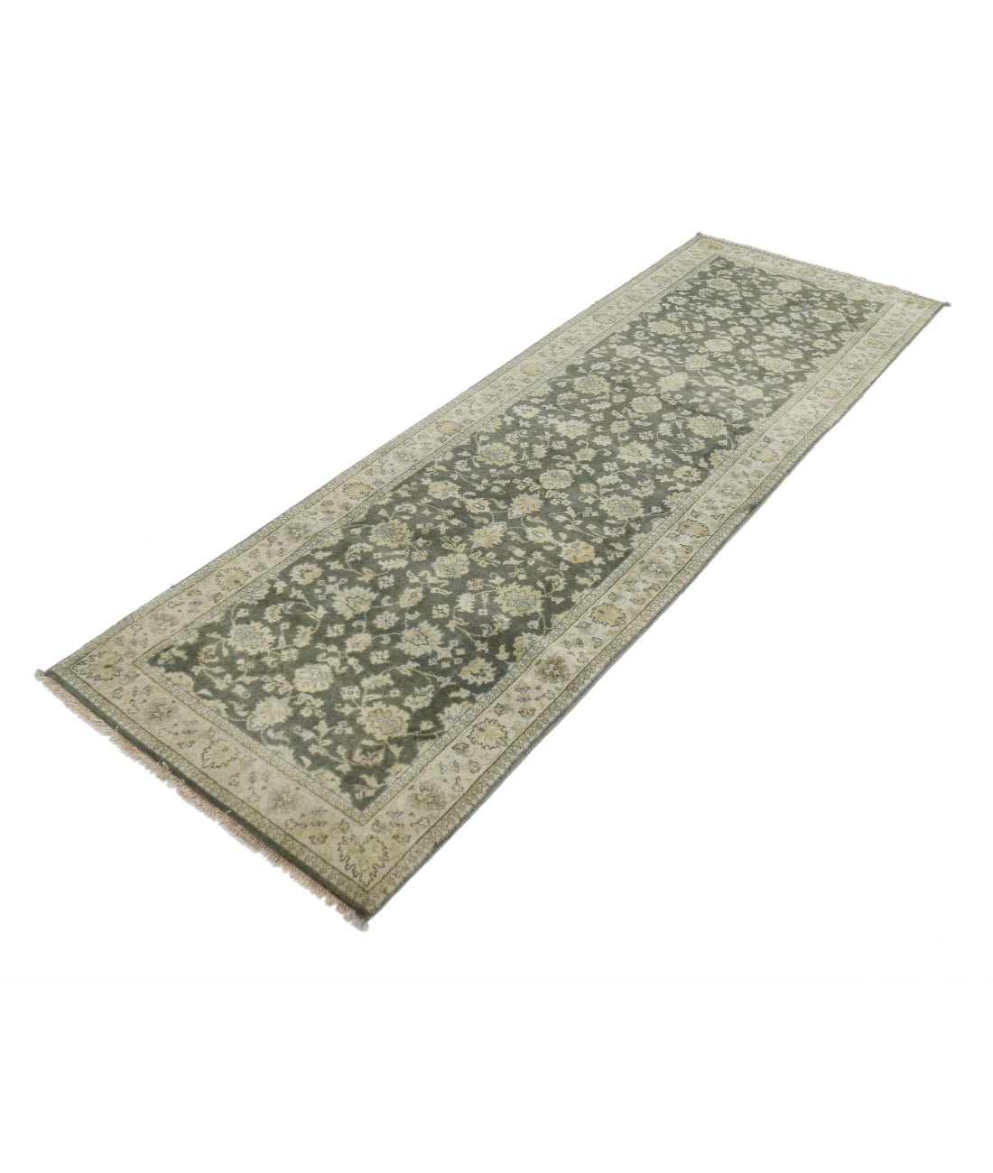 Ziegler 2'6'' X 7'9'' Hand-Knotted Wool Rug 2'6'' x 7'9'' (75 X 233) / Green / N/A