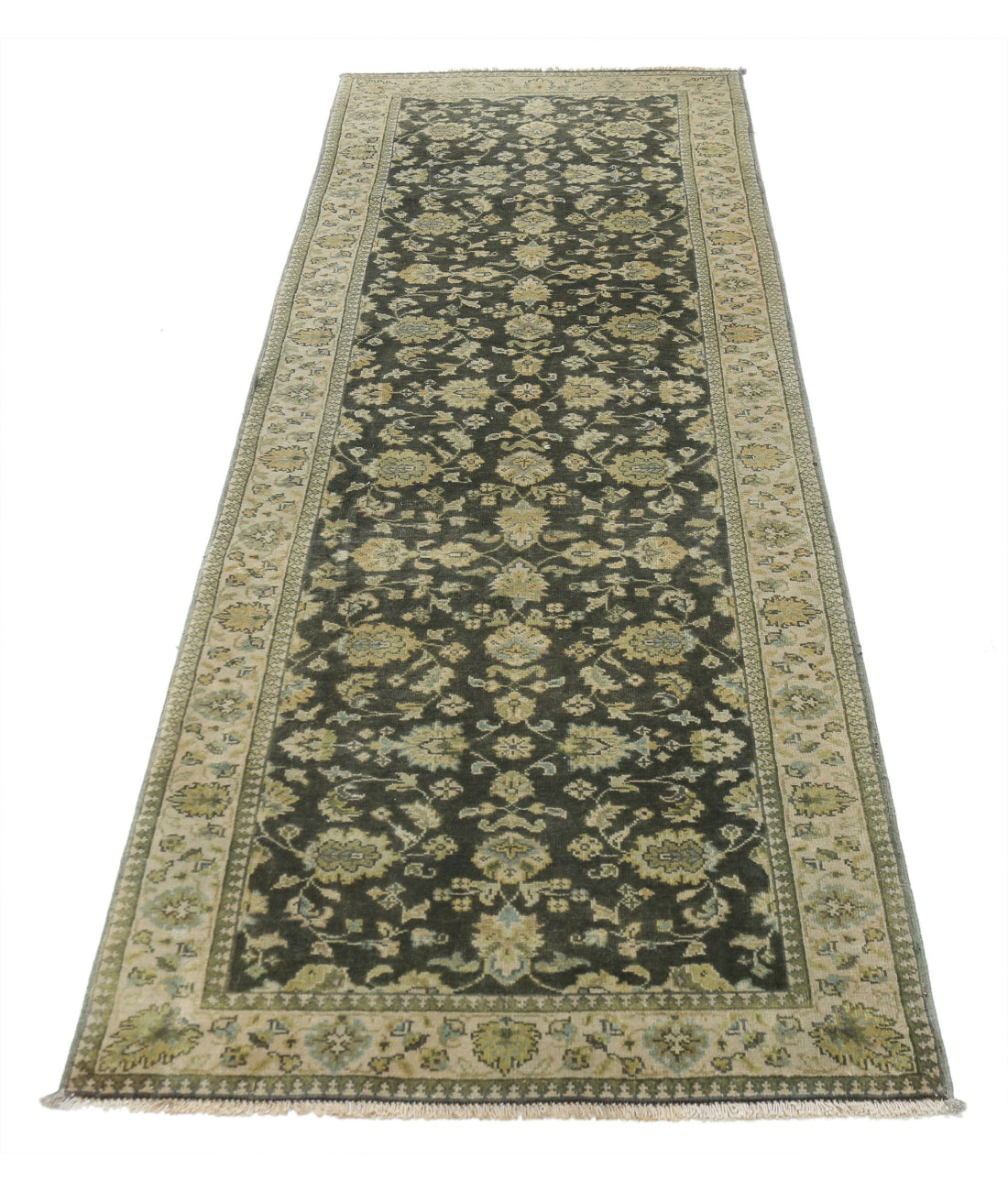 Ziegler 2'6'' X 7'9'' Hand-Knotted Wool Rug 2'6'' x 7'9'' (75 X 233) / Green / N/A