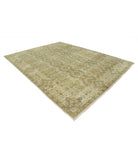 Ziegler 8'11'' X 11'7'' Hand-Knotted Wool Rug 8'11'' x 11'7'' (268 X 348) / Green / Ivory