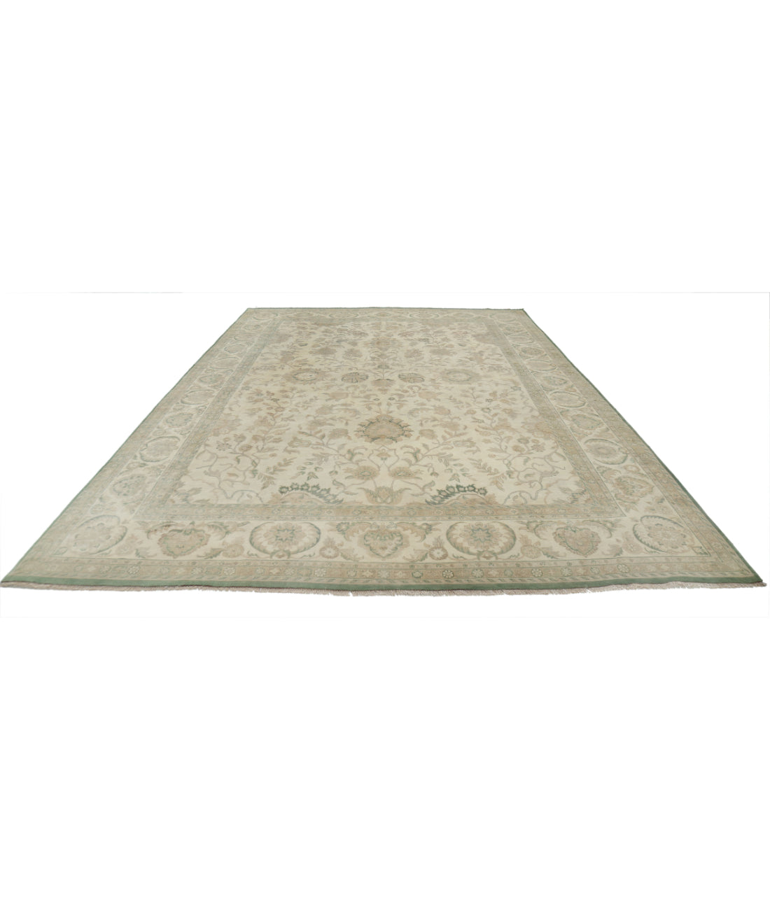 Ziegler 9'10'' X 13'10'' Hand-Knotted Wool Rug 9'10'' x 13'10'' (295 X 415) / Beige / N/A