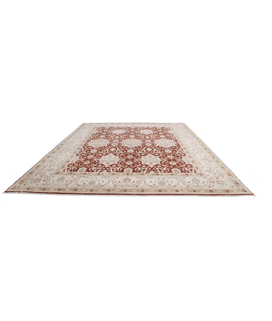 Ziegler 11'9'' X 14'7'' Hand-Knotted Wool Rug 11'9'' x 14'7'' (353 X 438) / Rust / N/A