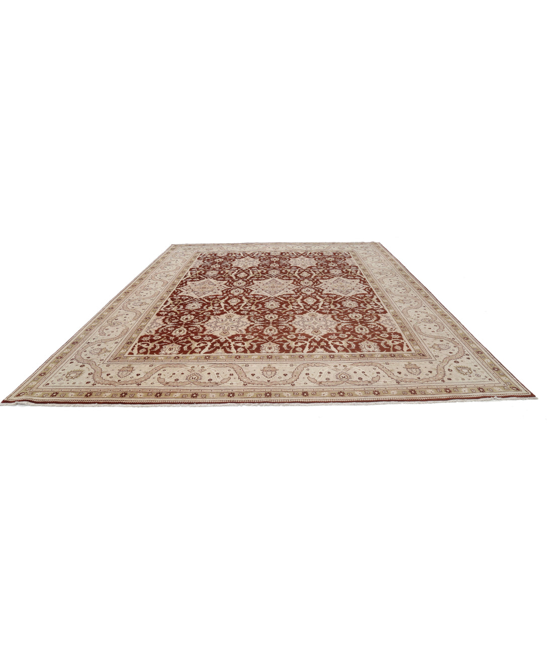 Ziegler 11'9'' X 14'7'' Hand-Knotted Wool Rug 11'9'' x 14'7'' (353 X 438) / Rust / N/A