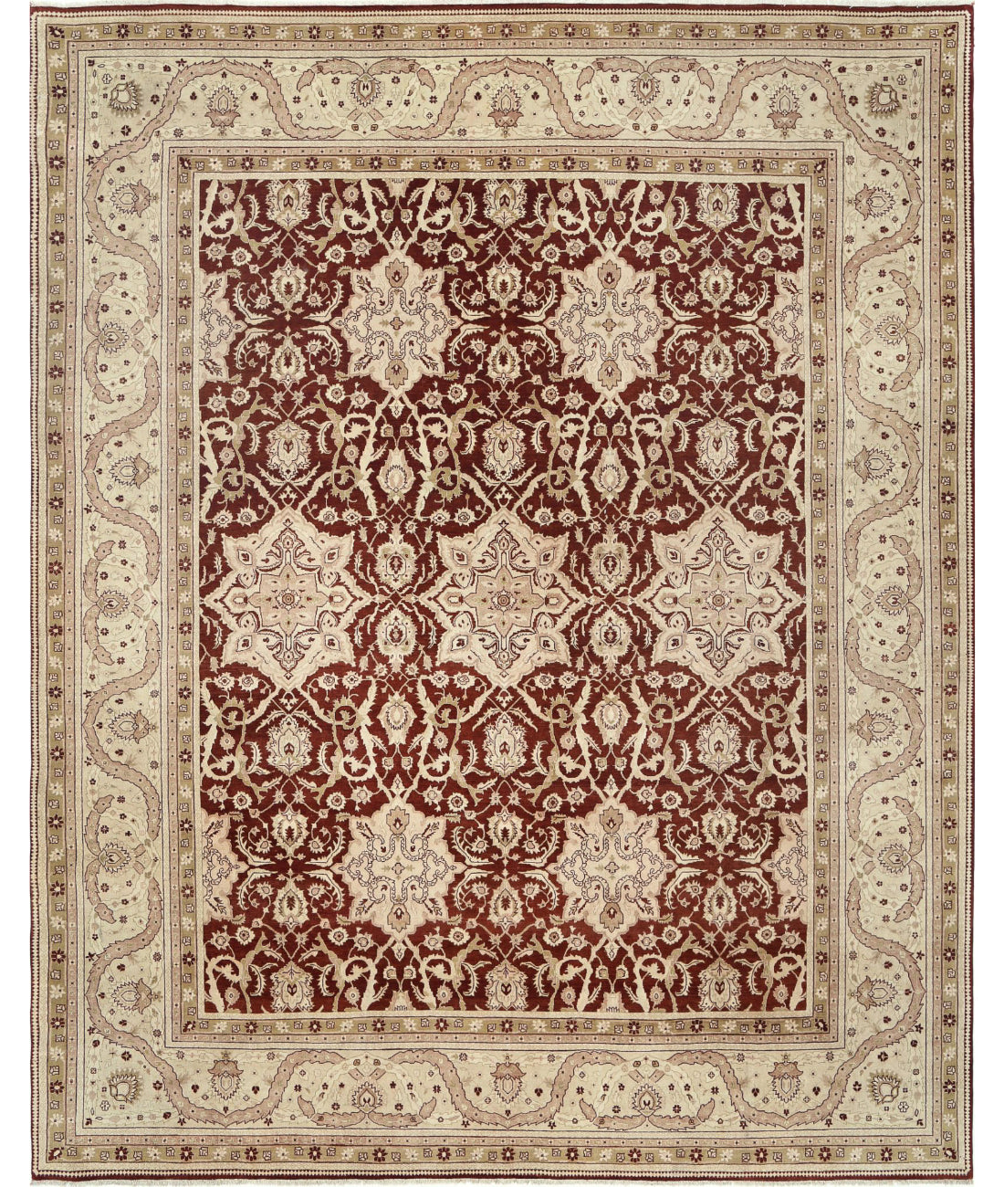 Ziegler 11'9'' X 14'7'' Hand-Knotted Wool Rug 11'9'' x 14'7'' (353 X 438) / Rust / N/A