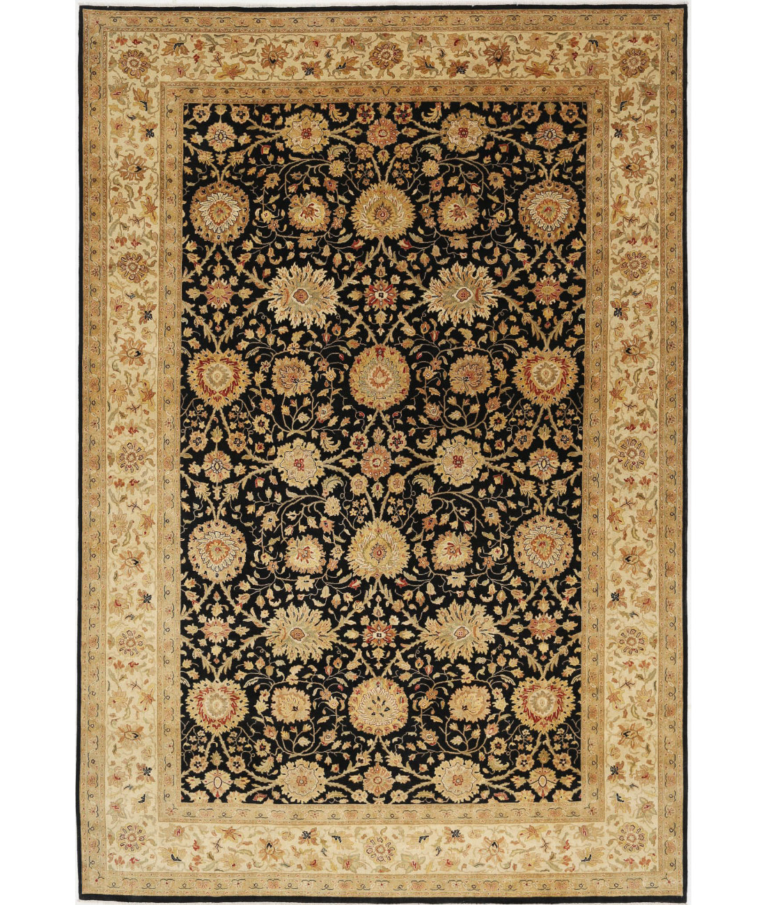 Ziegler 11'9'' X 17'9'' Hand-Knotted Wool Rug 11'9'' x 17'9'' (353 X 533) / Black / N/A