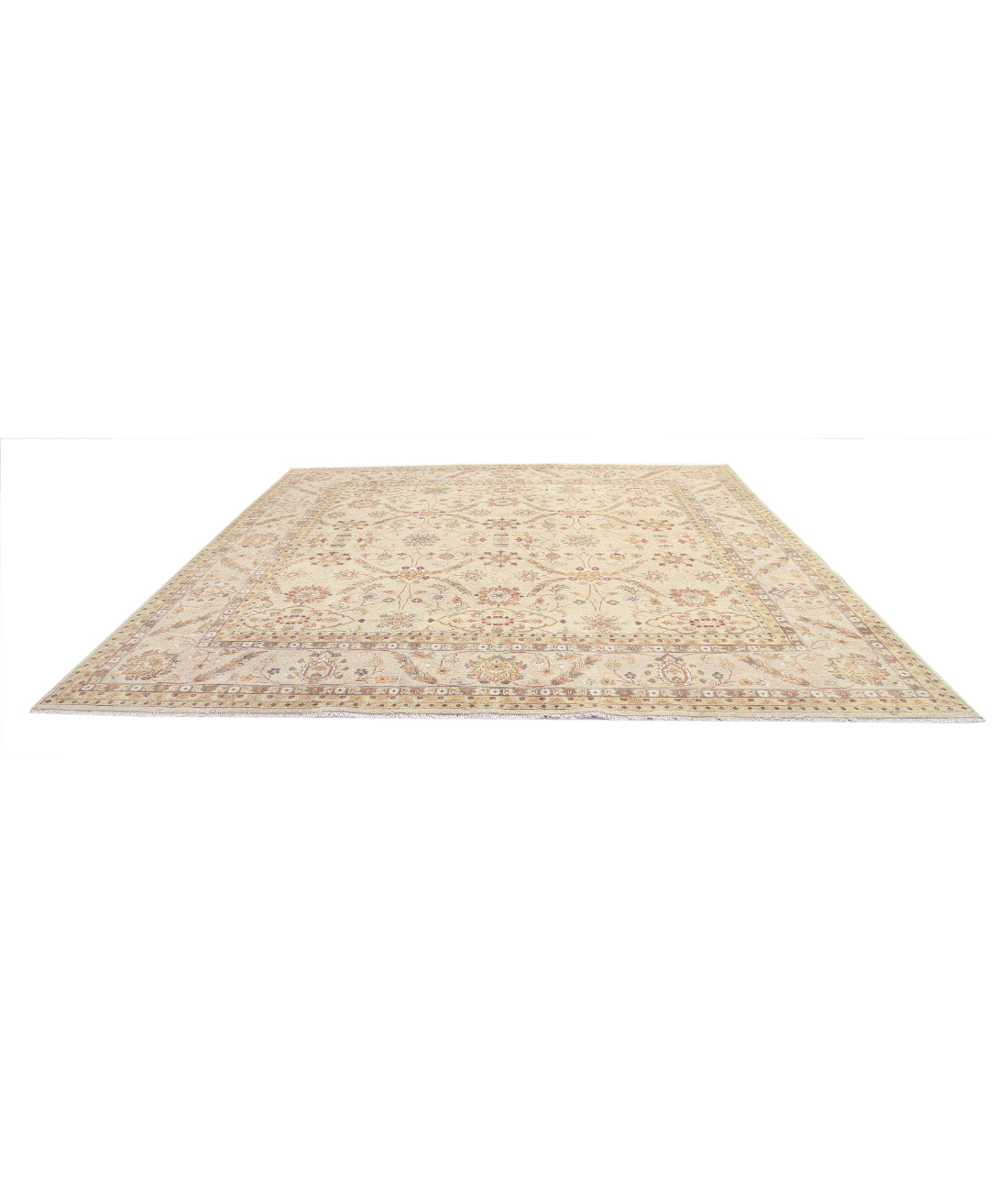 Ziegler 11'9'' X 12'0'' Hand-Knotted Wool Rug 11'9'' x 12'0'' (353 X 360) / Beige / N/A