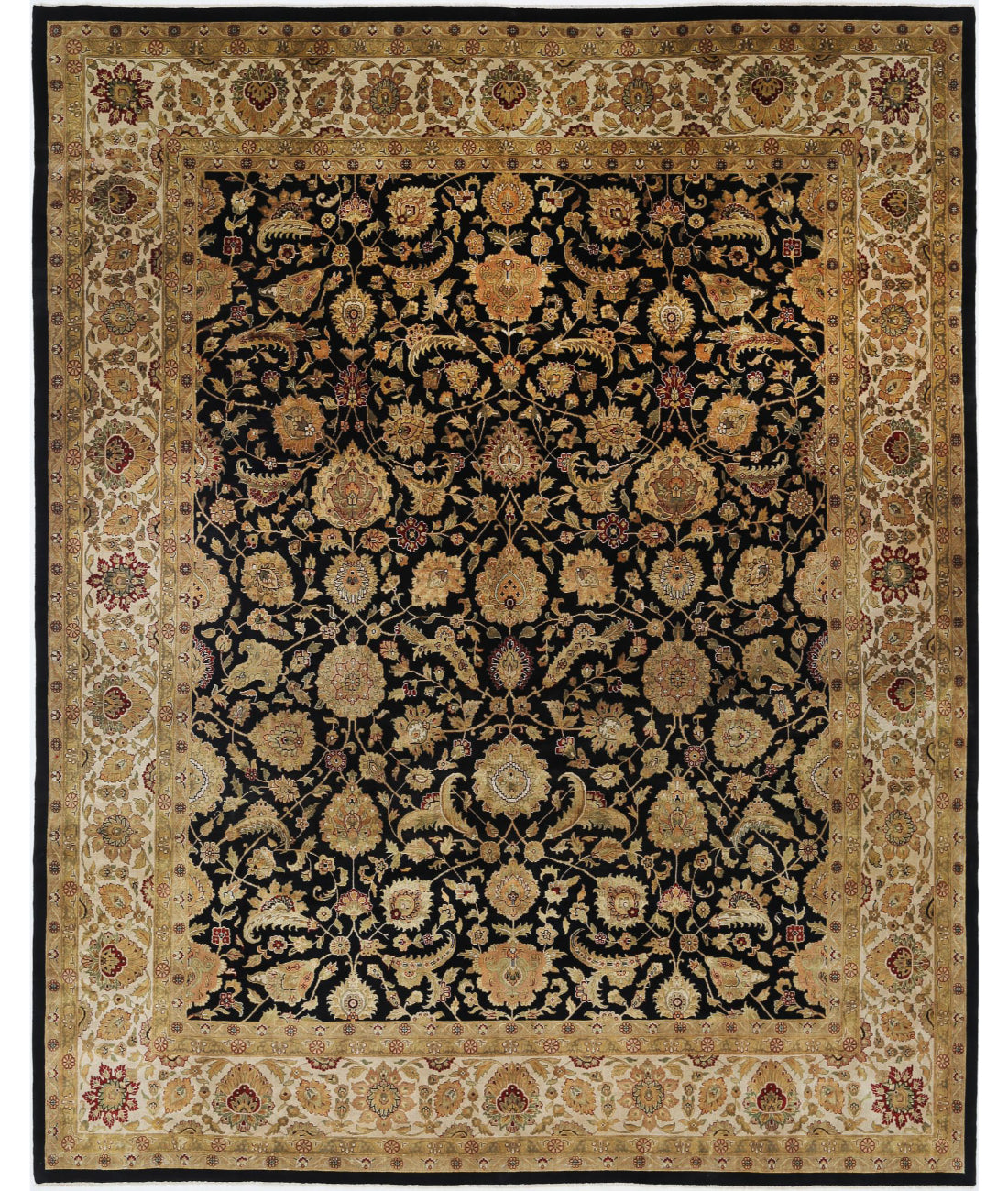 Ziegler 11'9'' X 14'9'' Hand-Knotted Wool Rug 11'9'' x 14'9'' (353 X 443) / Black / N/A