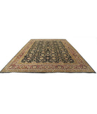 Ziegler 11'9'' X 17'11'' Hand-Knotted Wool Rug 11'9'' x 17'11'' (353 X 538) / Black / Ivory