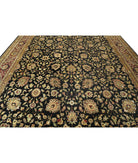 Ziegler 11'9'' X 17'11'' Hand-Knotted Wool Rug 11'9'' x 17'11'' (353 X 538) / Black / Ivory