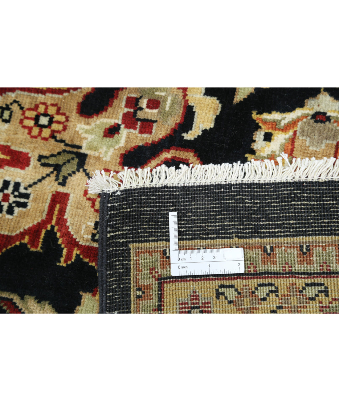 Ziegler 11'9'' X 17'11'' Hand-Knotted Wool Rug 11'9'' x 17'11'' (353 X 538) / Black / Ivory