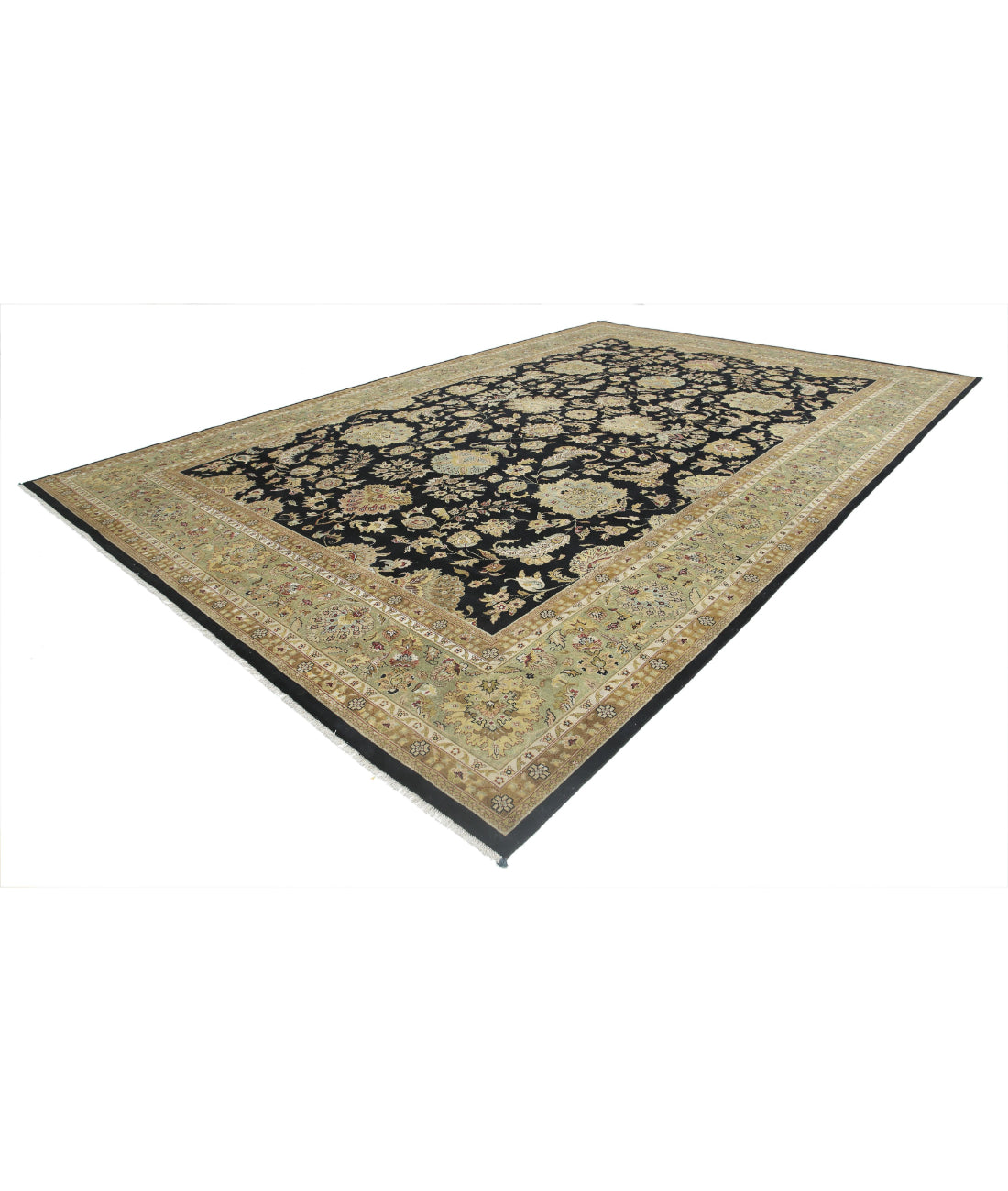 Ziegler 11'10'' X 18'3'' Hand-Knotted Wool Rug 11'10'' x 18'3'' (355 X 548) / Black / N/A