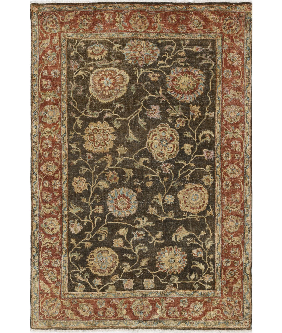 Ziegler 5'1'' X 7'7'' Hand-Knotted Wool Rug 5'1'' x 7'7'' (153 X 228) / Green / N/A