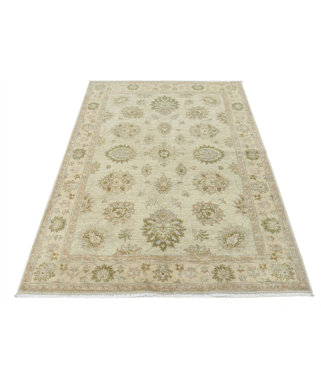 Ziegler 3'11'' X 5'11'' Hand-Knotted Wool Rug 3'11'' x 5'11'' (118 X 178) / Ivory / N/A