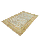 Ziegler 5'9'' X 8'9'' Hand-Knotted Wool Rug 5'9'' x 8'9'' (173 X 263) / Blue / Green