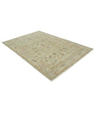 Ziegler 5'4'' X 7'9'' Hand-Knotted Wool Rug 5'4'' x 7'9'' (160 X 233) / Green / Taupe