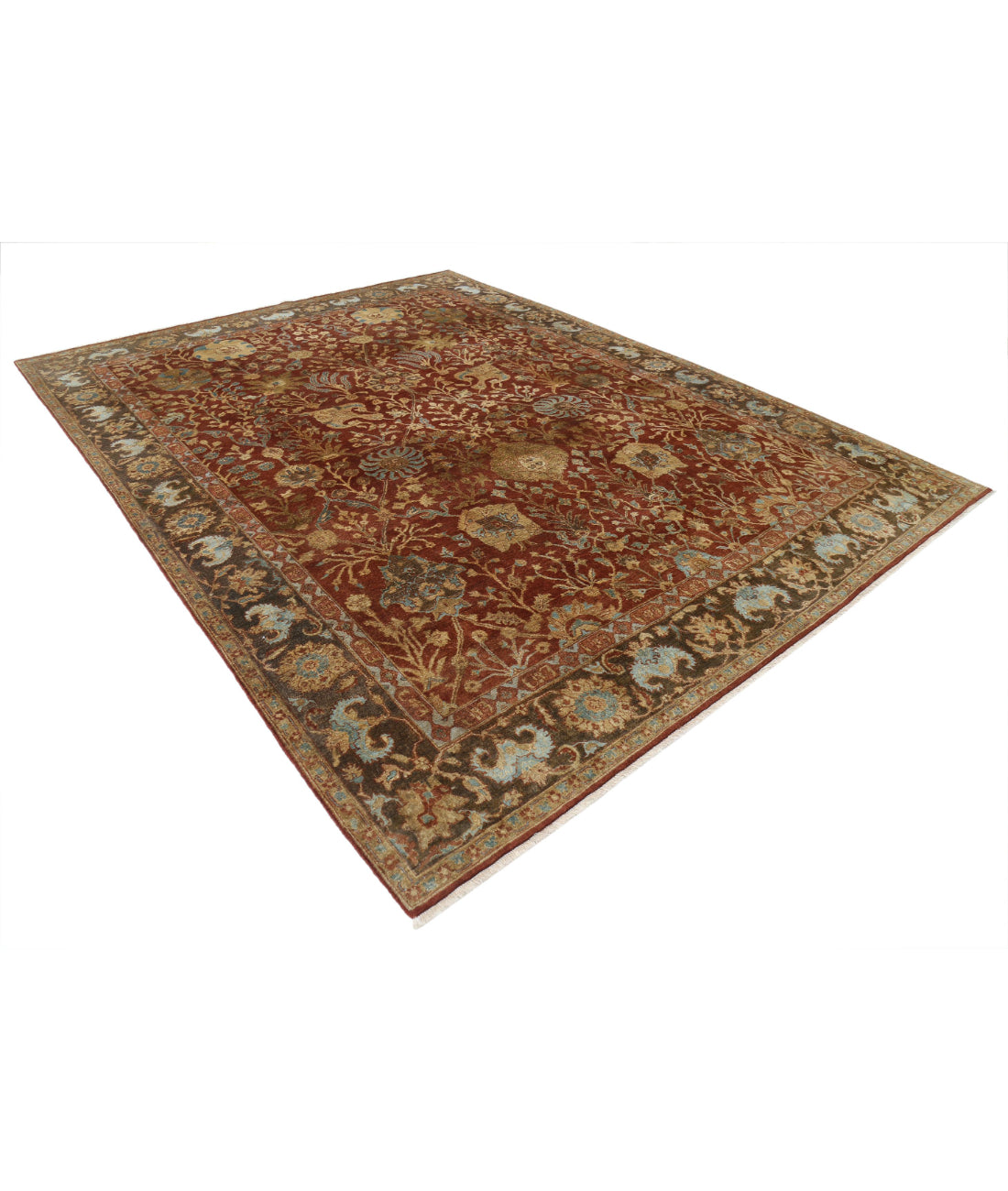 Ziegler 8'10'' X 11'9'' Hand-Knotted Wool Rug 8'10'' x 11'9'' (265 X 353) / Rust / N/A