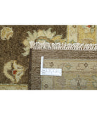 Ziegler 8'8'' X 11'6'' Hand-Knotted Wool Rug 8'8'' x 11'6'' (260 X 345) / Green / Ivory