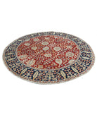 Ziegler 7'7'' X 7'9'' Hand-Knotted Wool Rug 7'7'' x 7'9'' (228 X 233) / Red / Blue