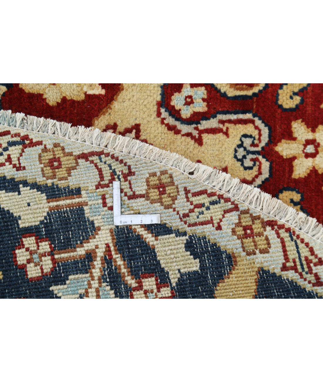 Ziegler 7'7'' X 7'9'' Hand-Knotted Wool Rug 7'7'' x 7'9'' (228 X 233) / Red / Blue