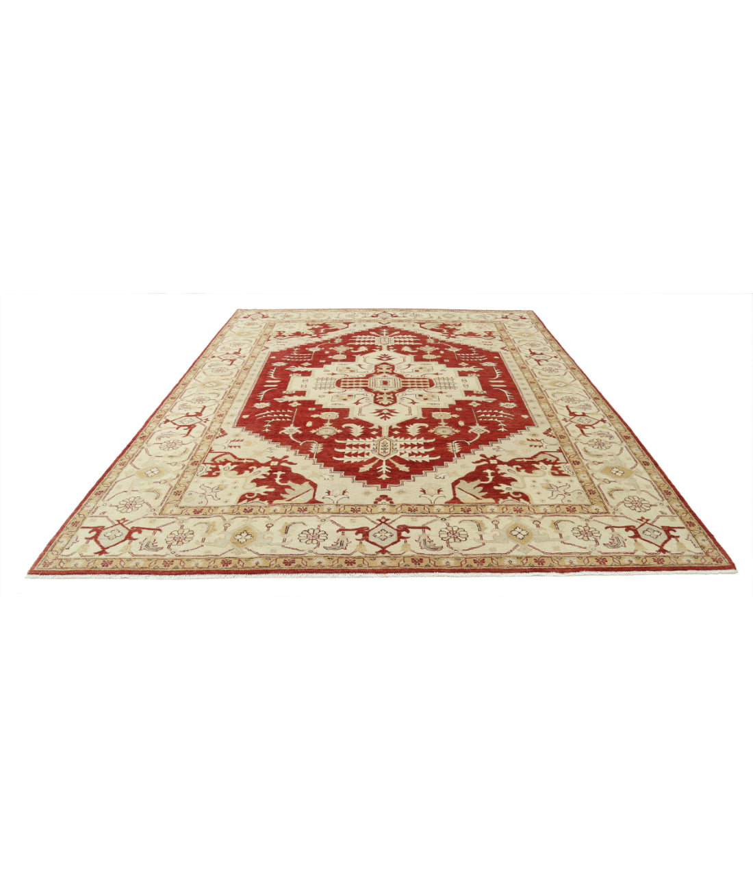 Ziegler 9'0'' X 12'1'' Hand-Knotted Wool Rug 9'0'' x 12'1'' (270 X 363) / Rust / N/A