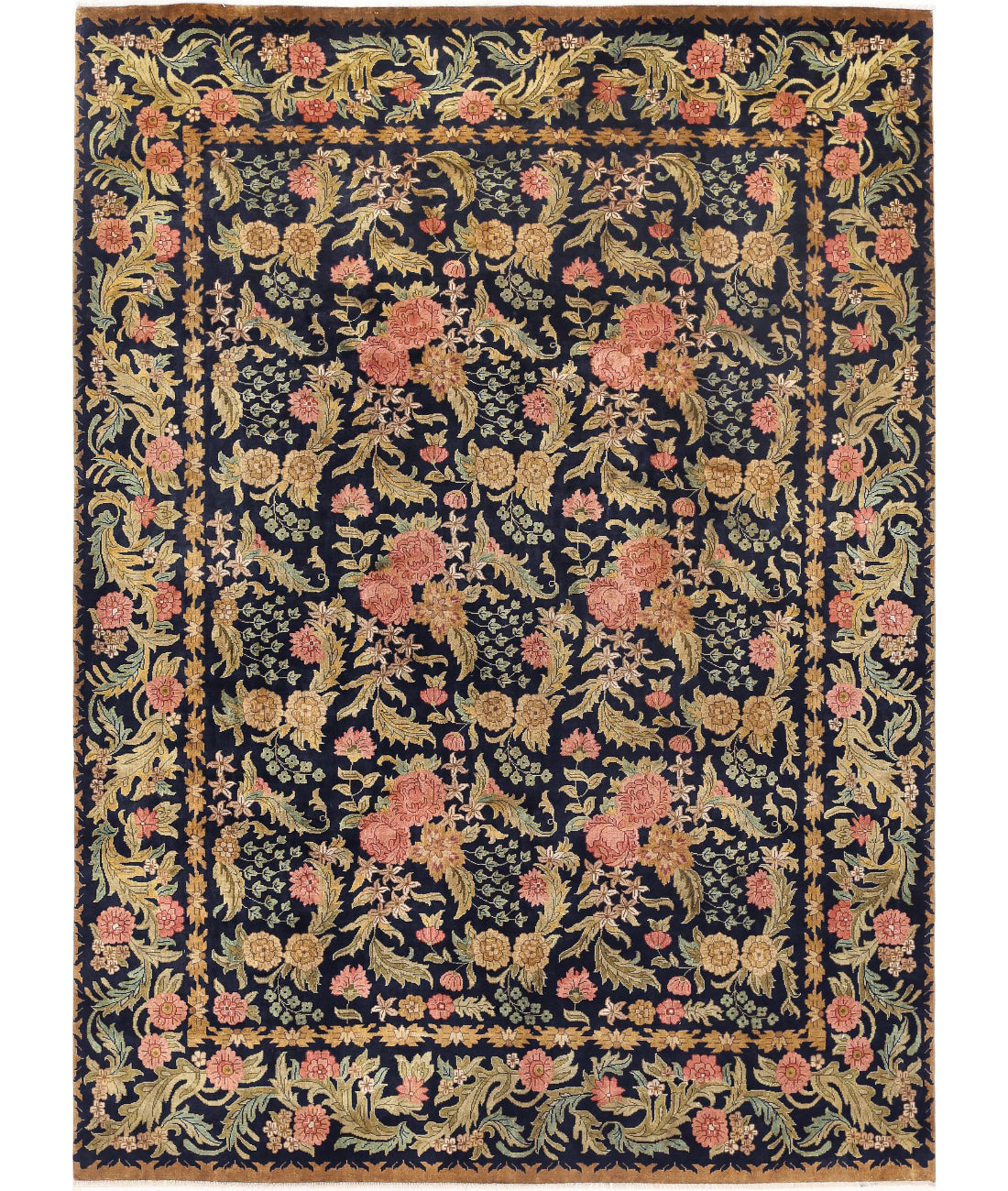 Ziegler 8'9'' X 11'10'' Hand-Knotted Wool Rug 8'9'' x 11'10'' (263 X 355) / Blue / Taupe