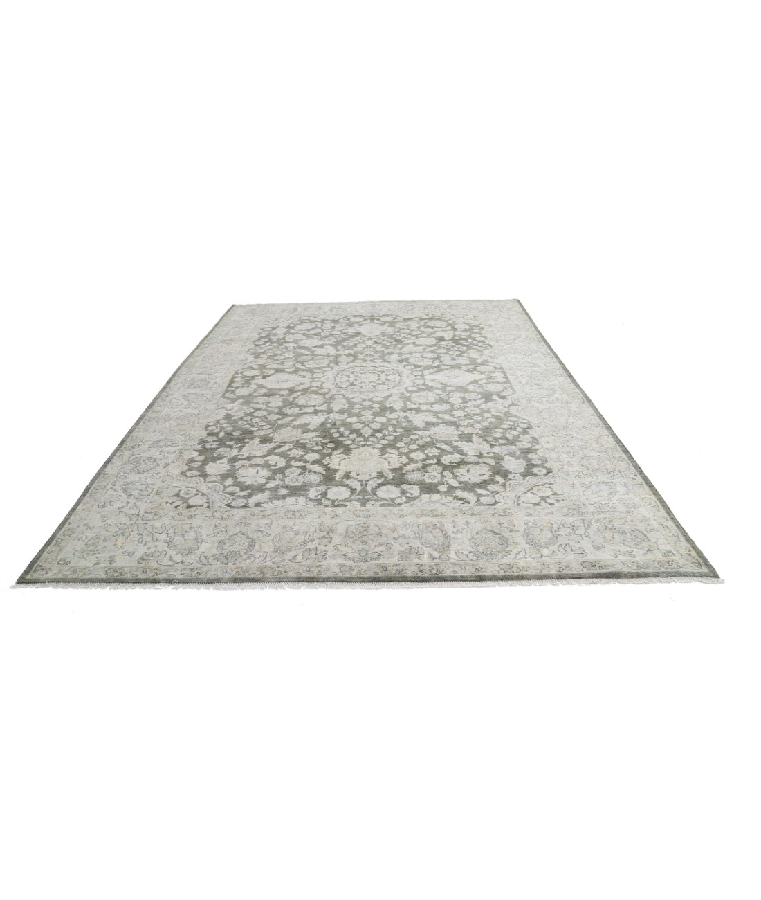 Ziegler 8'0'' X 11'5'' Hand-Knotted Wool Rug 8'0'' x 11'5'' (240 X 343) / Green / N/A