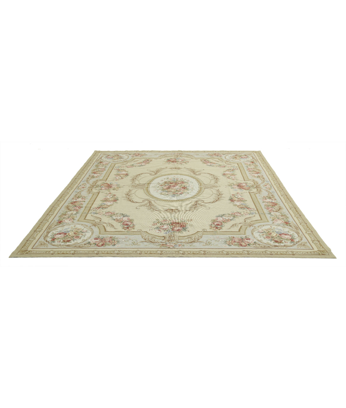 Ziegler 8'11'' X 11'7'' Hand-Knotted Wool Rug 8'11'' x 11'7'' (268 X 348) / Ivory / N/A