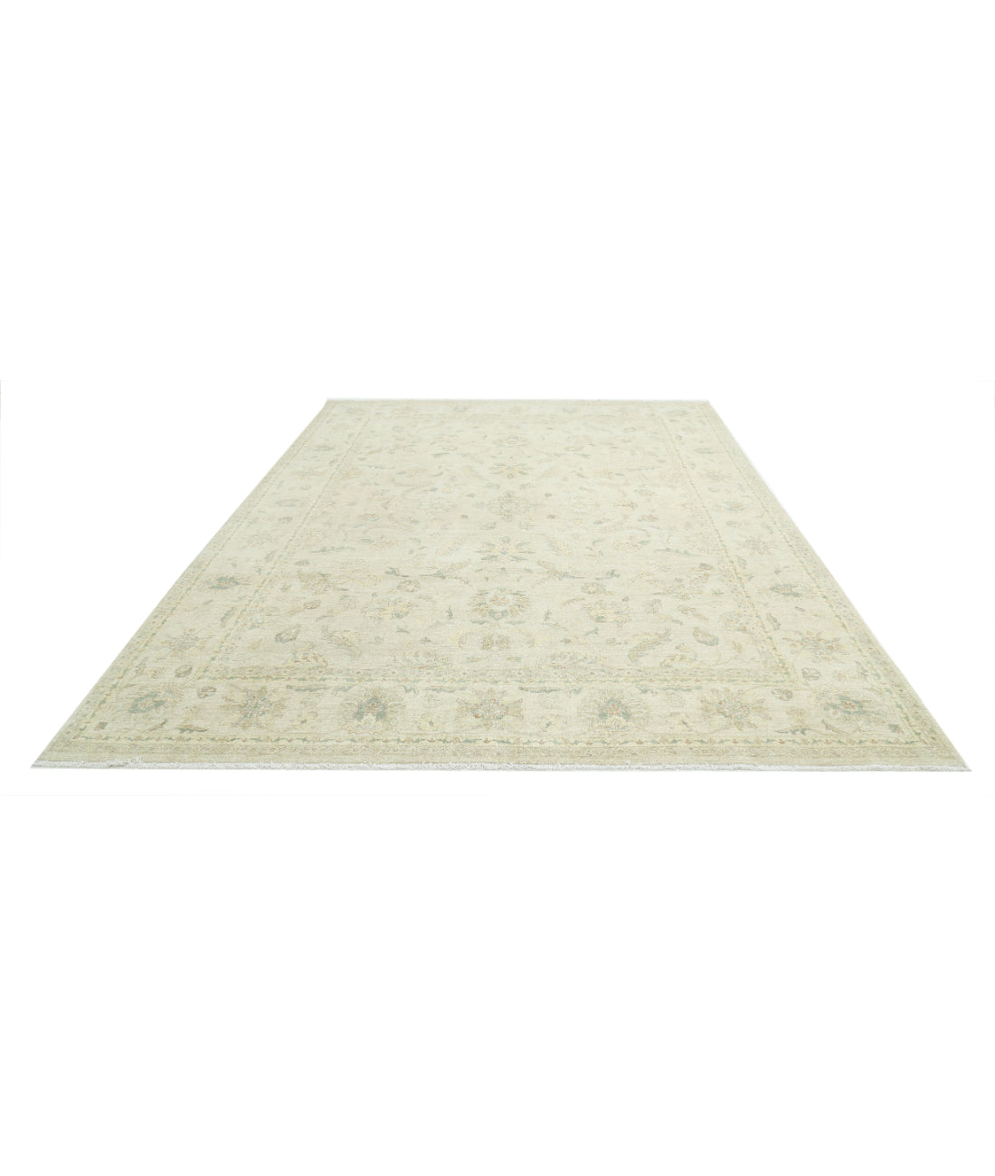 Ziegler 8'11'' X 11'7'' Hand-Knotted Wool Rug 8'11'' x 11'7'' (268 X 348) / Ivory / N/A