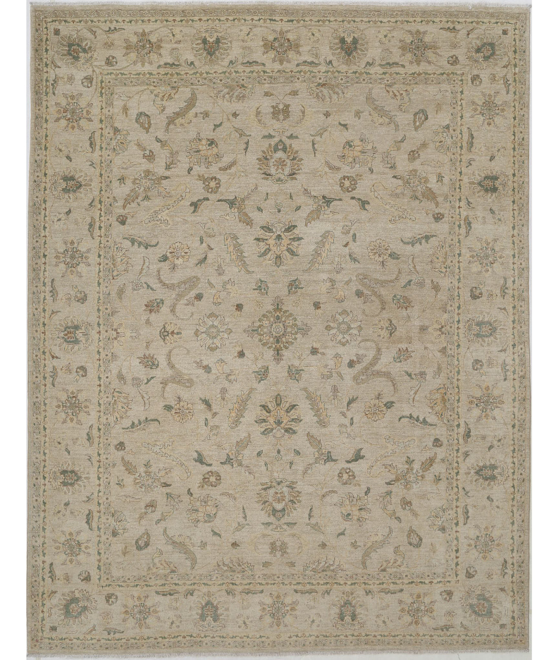 Ziegler 8'11'' X 11'7'' Hand-Knotted Wool Rug 8'11'' x 11'7'' (268 X 348) / Ivory / N/A