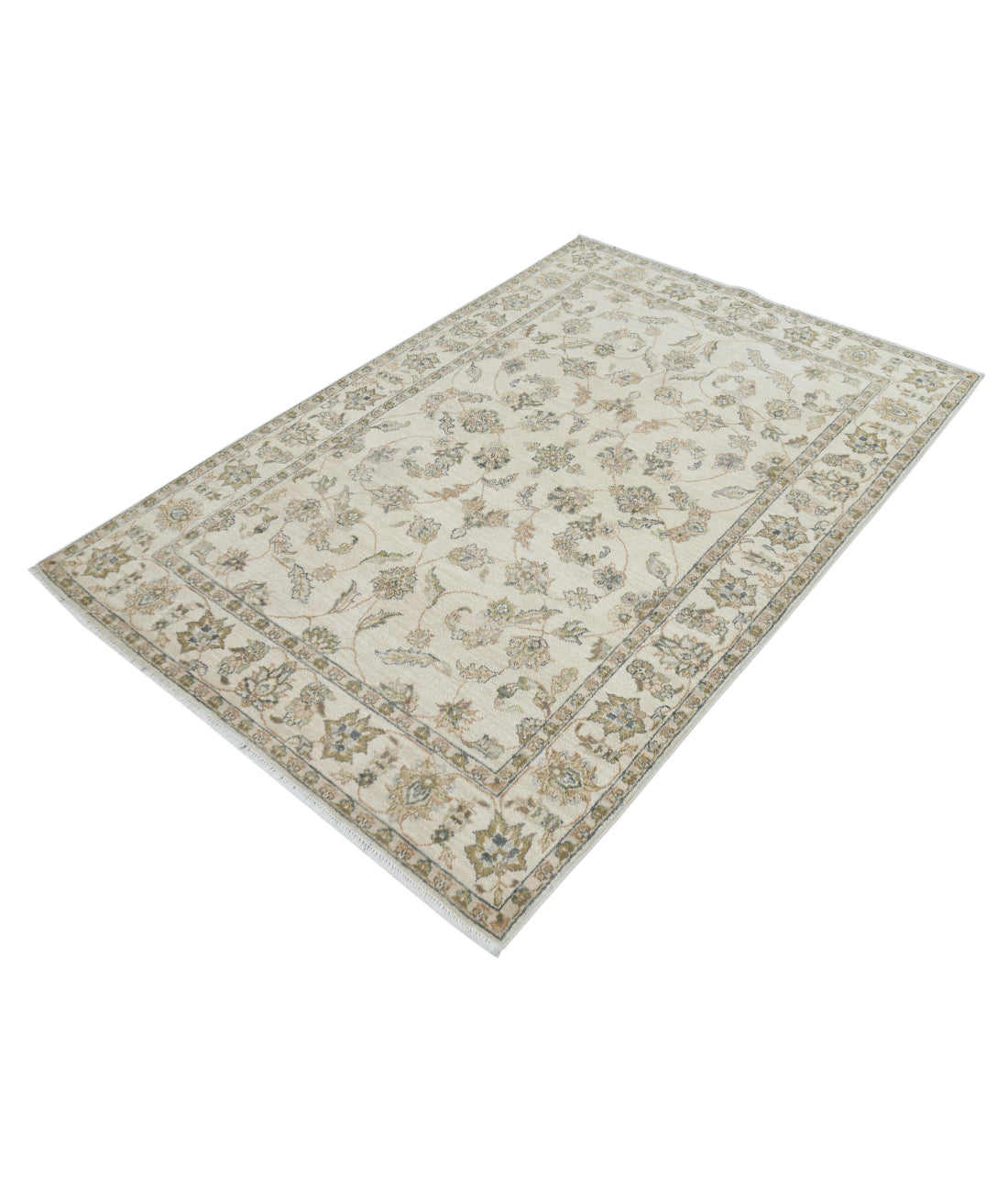 Ziegler 4'4'' X 6'5'' Hand-Knotted Wool Rug 4'4'' x 6'5'' (130 X 193) / Beige / N/A