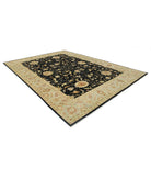 Ziegler 8'8'' X 11'9'' Hand-Knotted Wool Rug 8'8'' x 11'9'' (260 X 353) / Black / Ivory